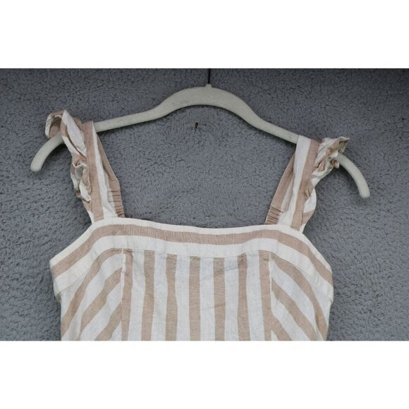 Draper James Strappy Linen Blend Jumpsuit-Size XS-Pockets - Picture 7 of 15